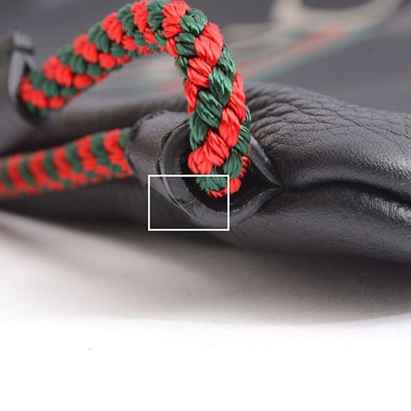 Gucci Drawstring Purse Backpack Leather Black - Picture 7 of 10